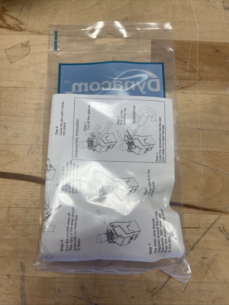 Dynacom 10605FS Shielded Cat5e Modular Data Jack