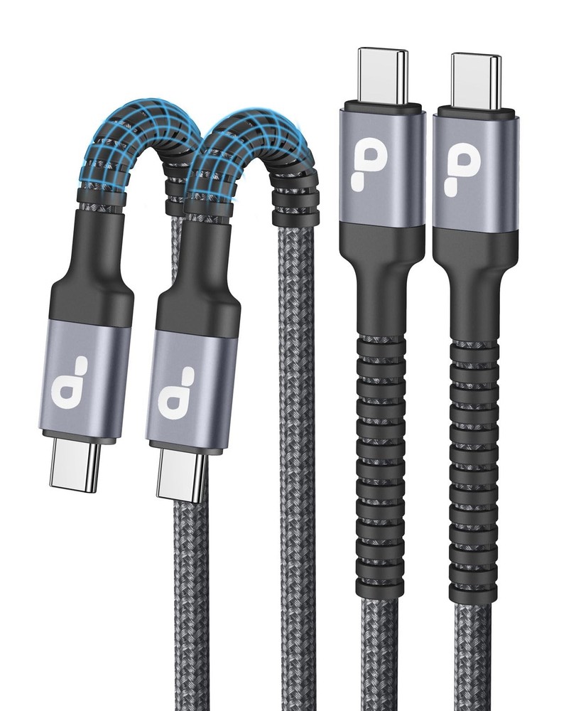 USB C to C Cable 10FT, 2Pack C Charger Cable, Long 10FT 2Pack, Grey