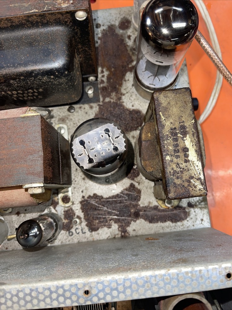 Globe Scout Deluxe Transmitter Rough Shape Works Not Pretty But Rare Switch Burn