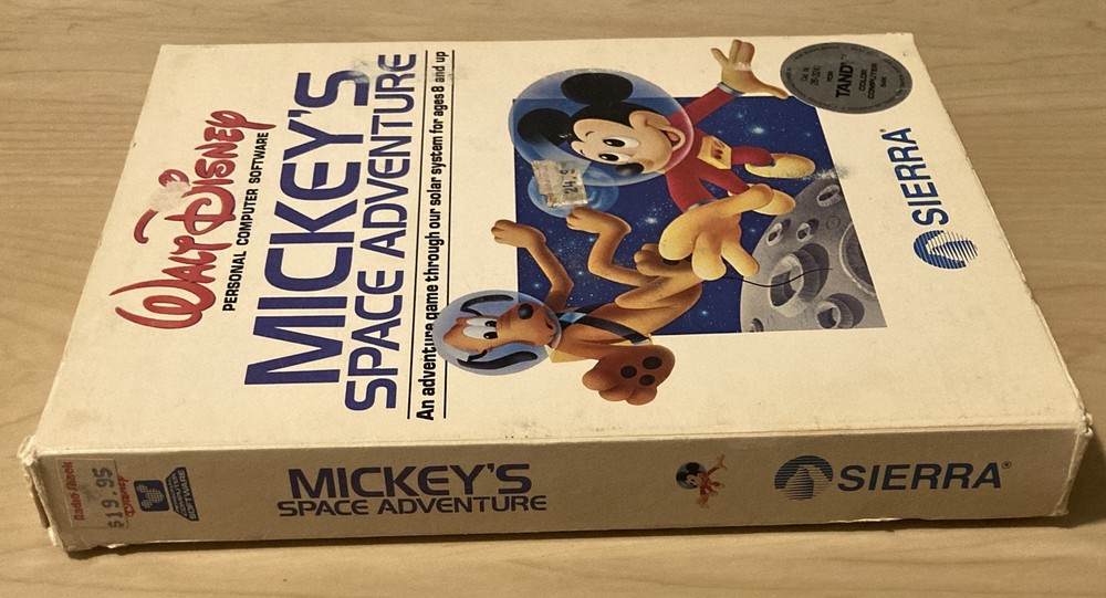 Vintage Tandy Games “Walt Disney Personal Computer Software.”