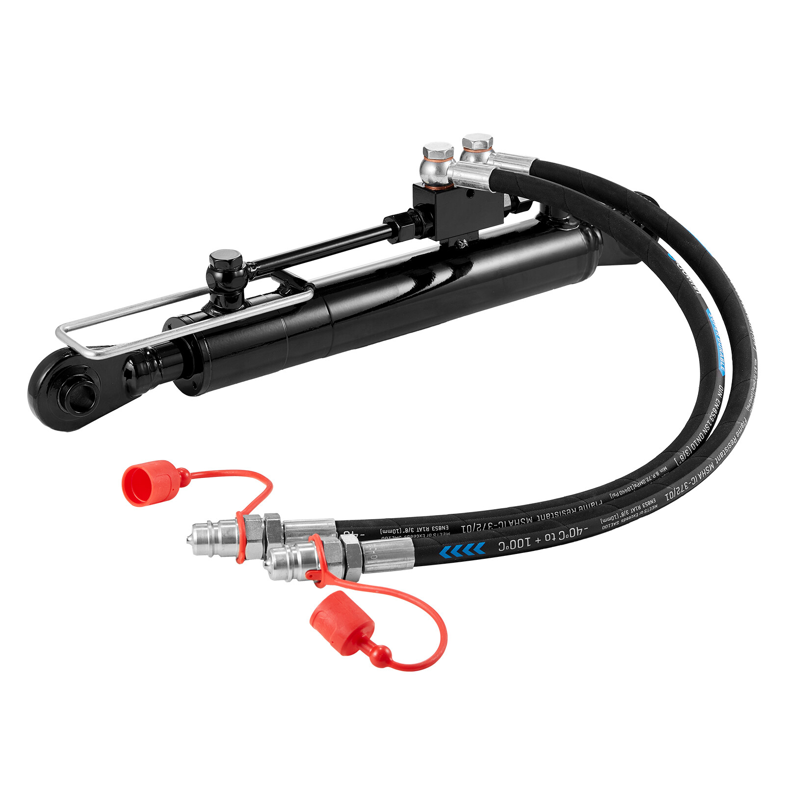 VEVOR Hydraulic Top Link Cat.1-1 (11 in 20-7/8~31-7/8 in) with 2 Hoses