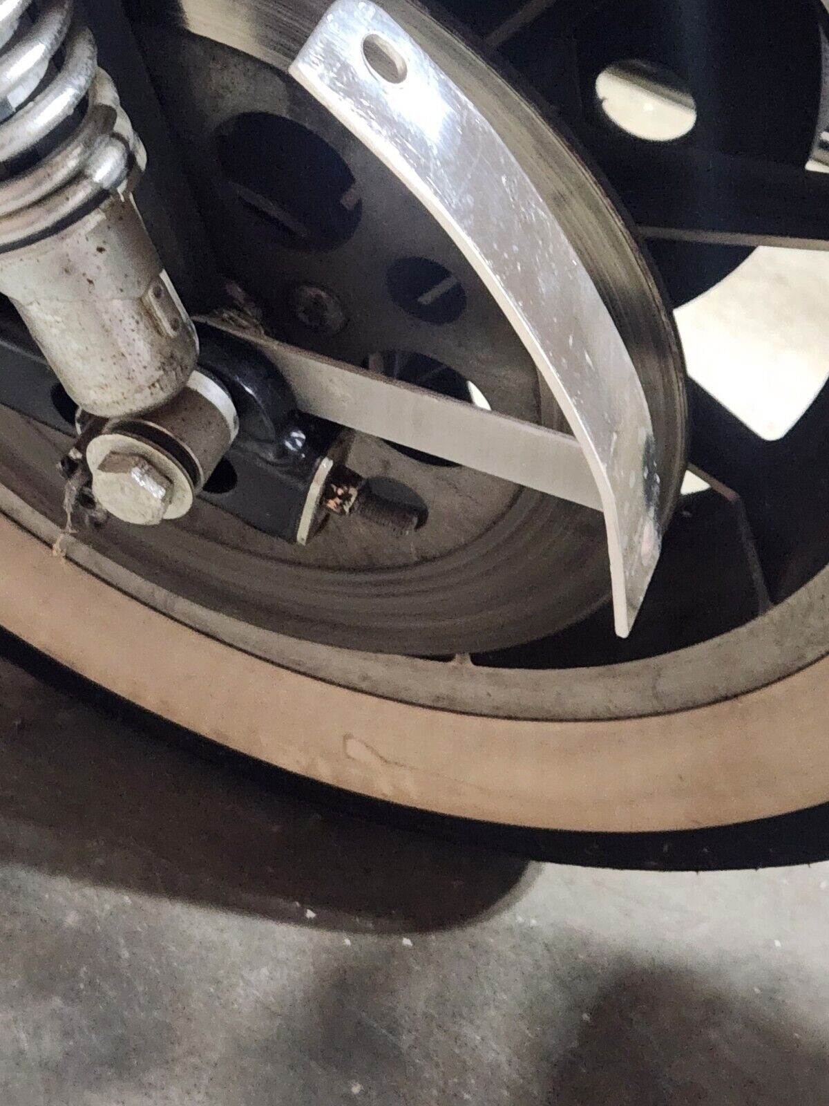 Curved License Plate Relocation Bracket for HARLEY DAVIDSON SPORTSTER All Years