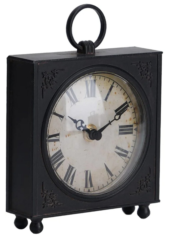 Soffee Design Pewter Table Clock