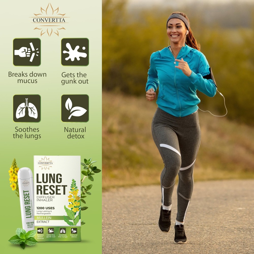 Lung Detox Rechargeable Mullein Diffuser Pen | Natural Mullein Leaf | Lung He...