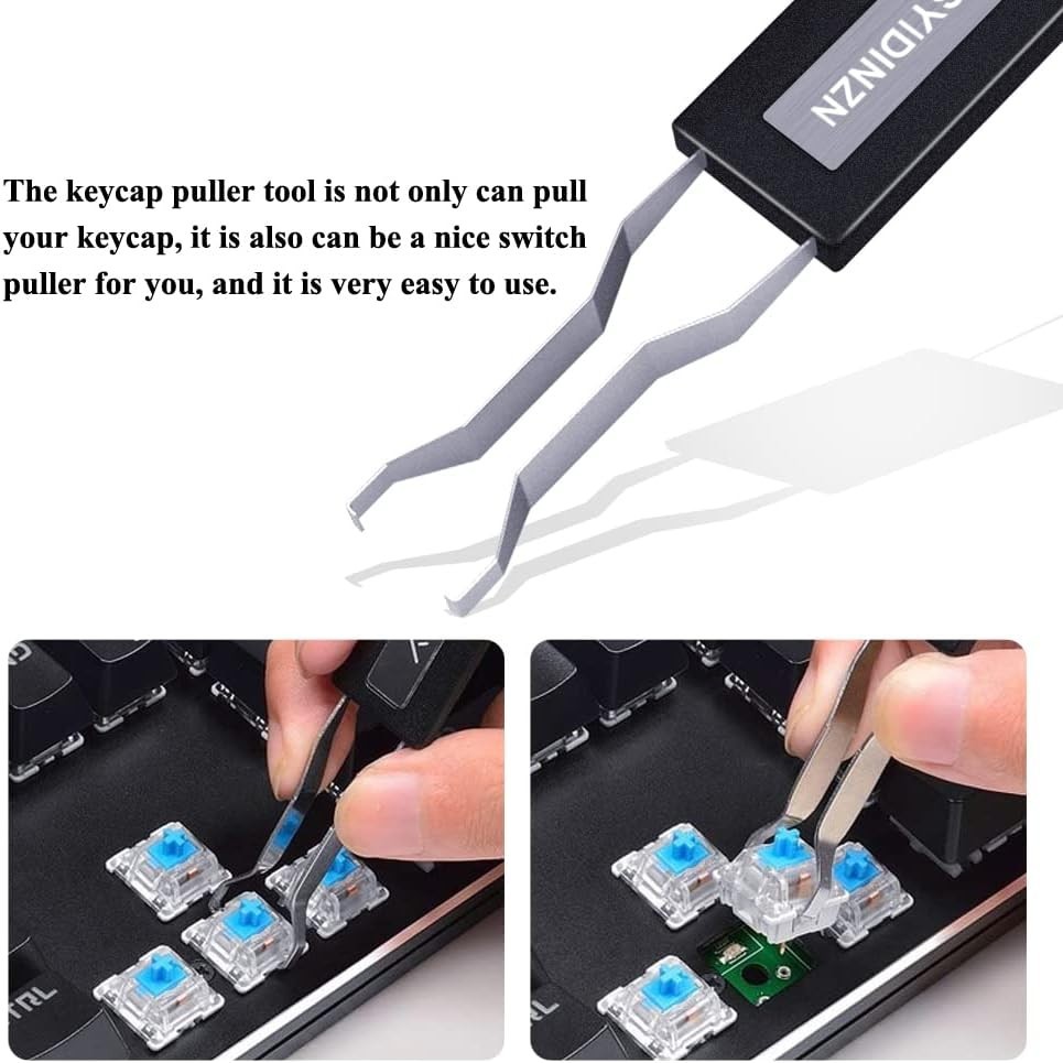 Easy-to-Use Keycap Puller for Cherry MX, Alps & Topre - Versatile Keyboard Tool