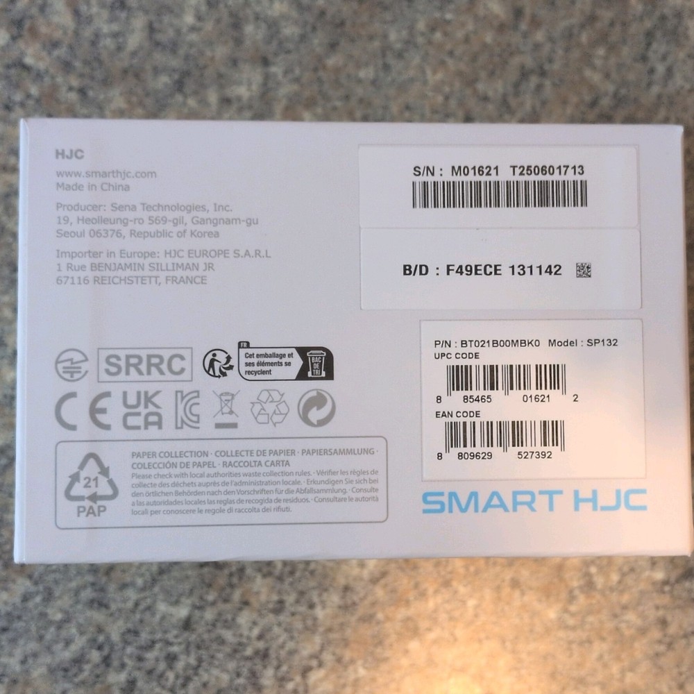 Smart HJC 21B- Sena Bluetooth Communication System