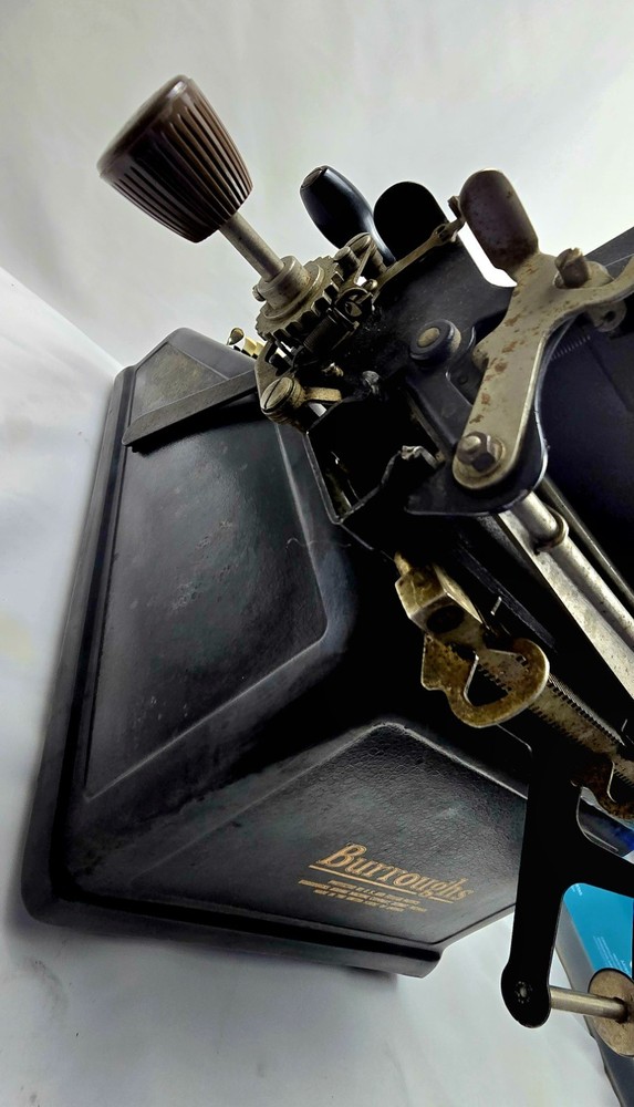 Antique Burroughs Adding Machine Calculator 1920s – Complete, Untested, Rare