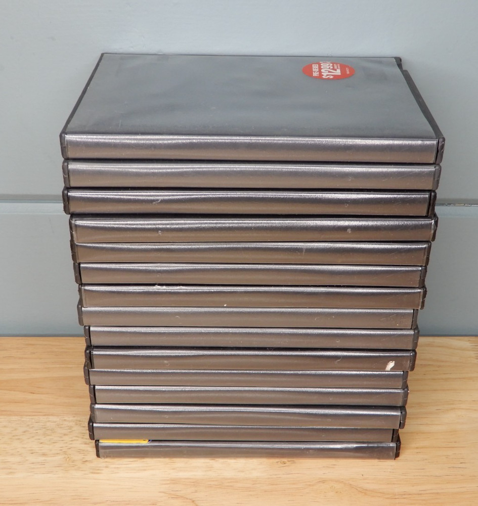 19 Authentic Blockbuster Single Disc DVD Cases - Used