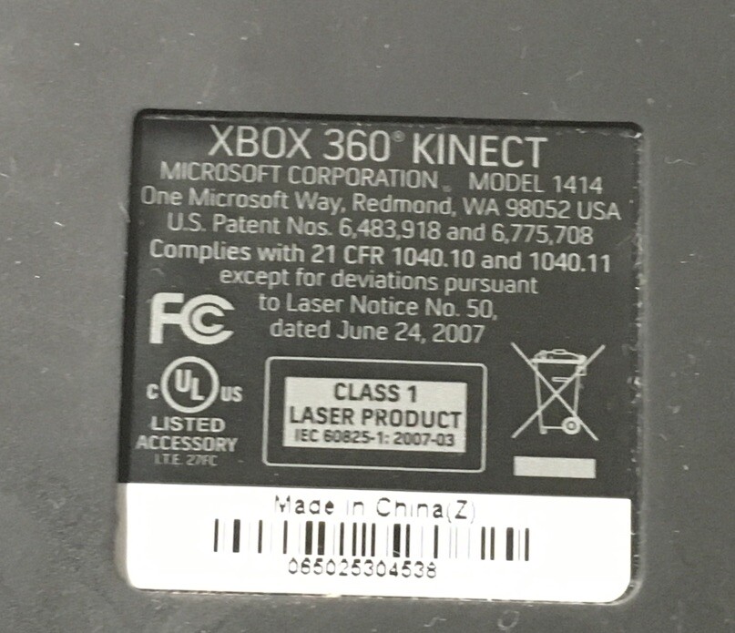 Genuine OEM Microsoft Xbox 360 Kinect Camera Sensor Bar Model: 1414 - Tested