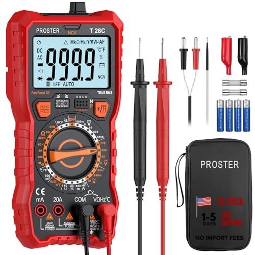 Digital Multimeter 6000 Count - TRMS Ohm Meter Multimeter, Voltimetro