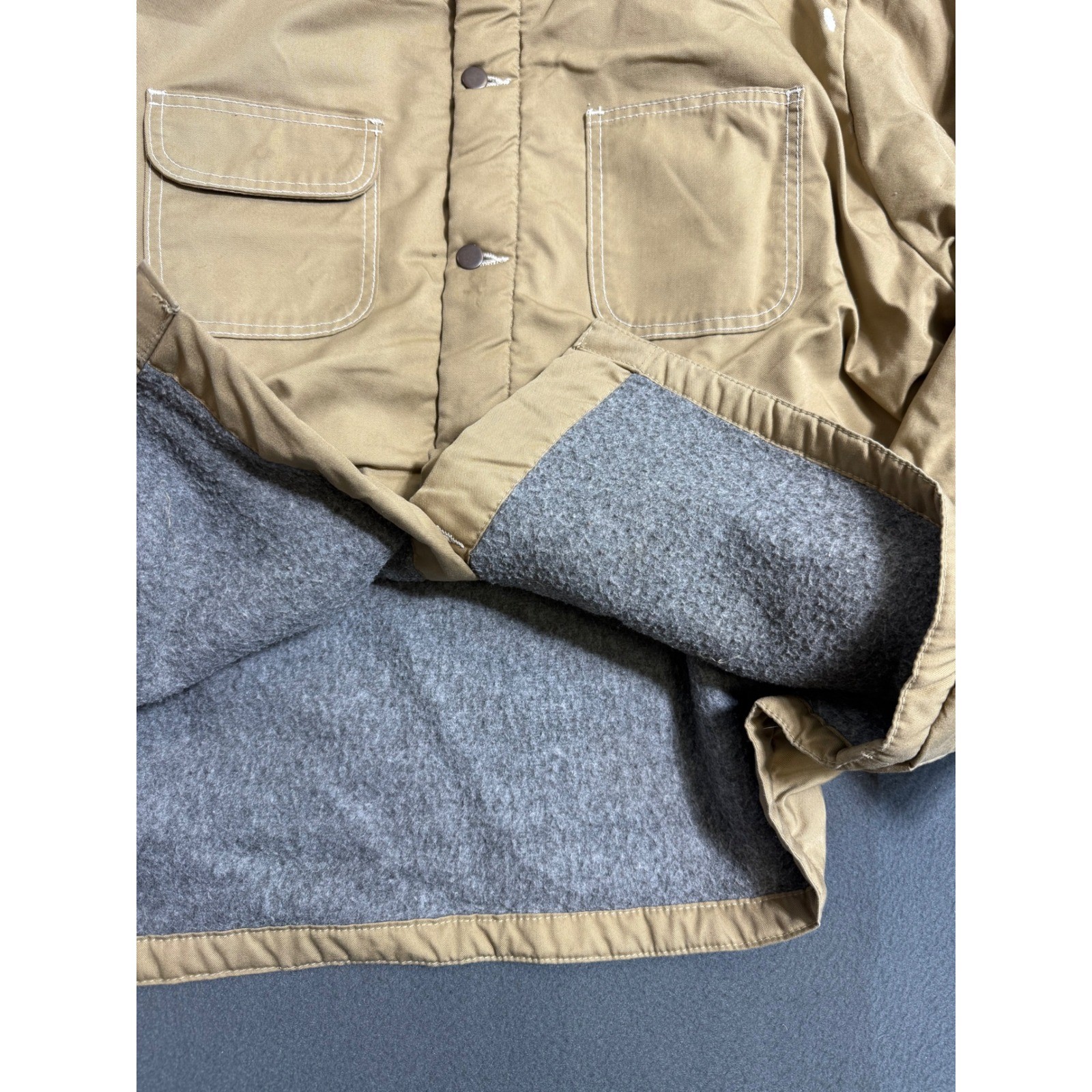 Bob Barker Prison Jacket Mens 2XL Brown Button Blanket Lined Work Barn Chore