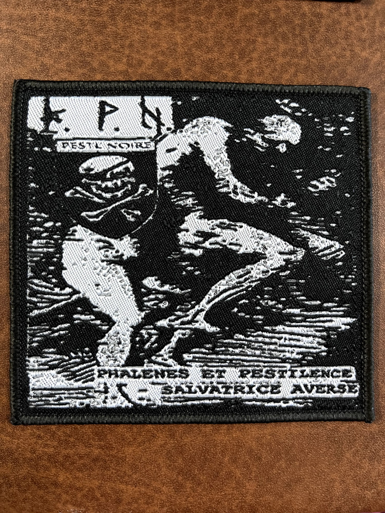 PESTE NOIRE, RPN, SEW ON BLACK BORDER WOVEN PATCH