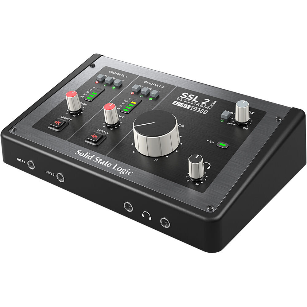 Solid State Logic SSL 2 MKII - 2x2 USB Audio Interface w/ Microphone & XLR Cable