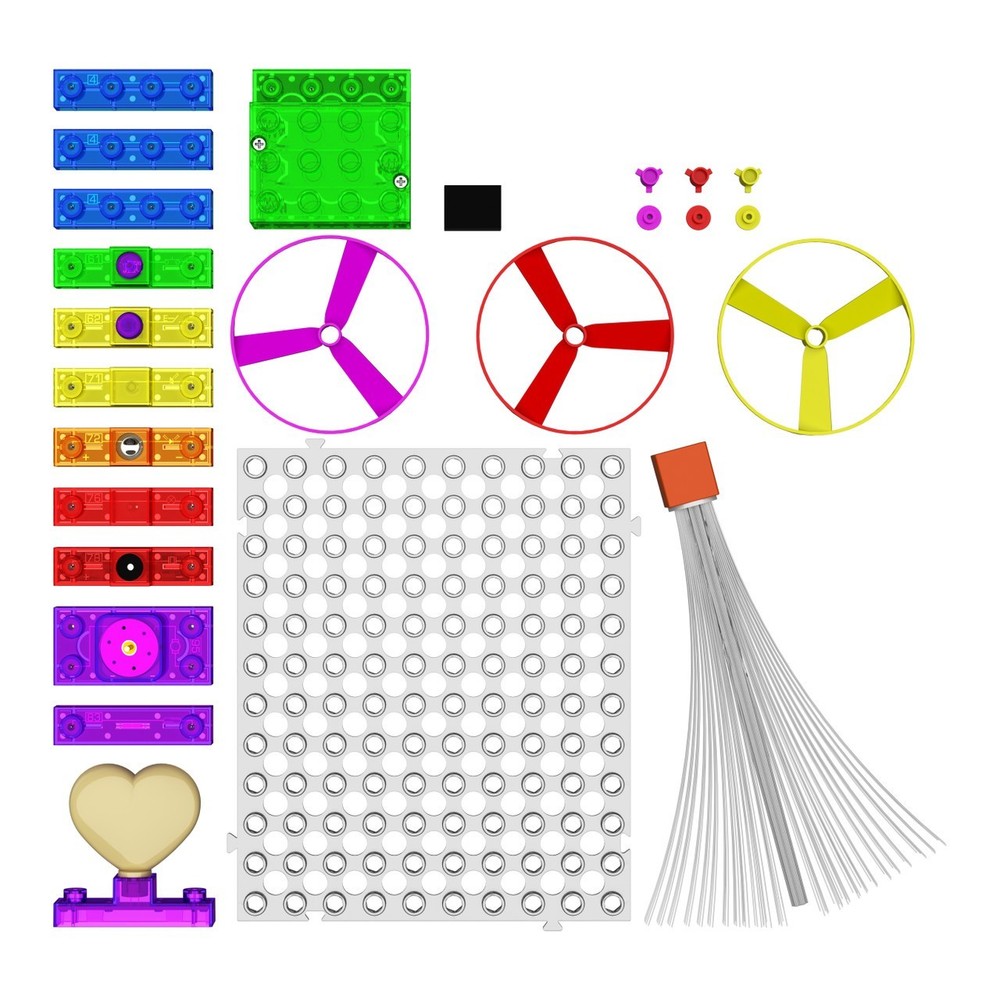 Creative Building Block Fan Launch Circuit Blox STEM Educational Science