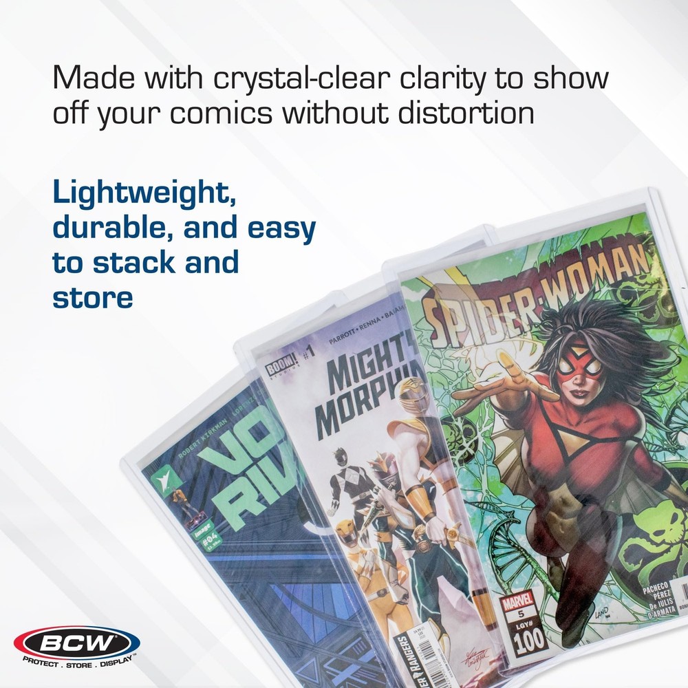 Current Comic Book Top Loaders - 10 ct | Premium PVC Holders for Modern Comic...