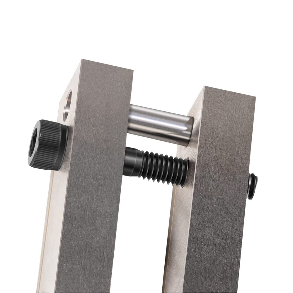 HARDENED FILE GUIDE WITH CARBIDE SURFACE FOR KNIFE MAKING
