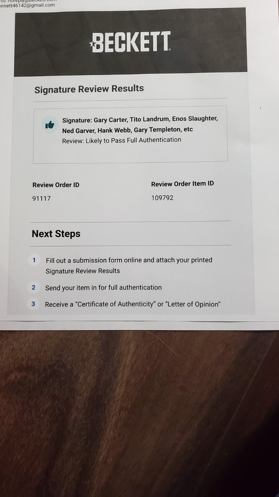 Gary Carter, Enos Slaughter, Gary Templeton Signed Baseball - Beckett - HOF