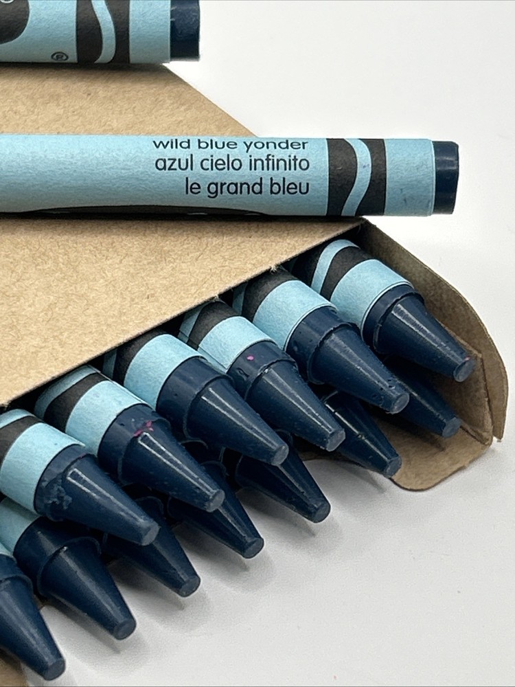 (16) Crayola Crayons (wild blue yonder) BULK