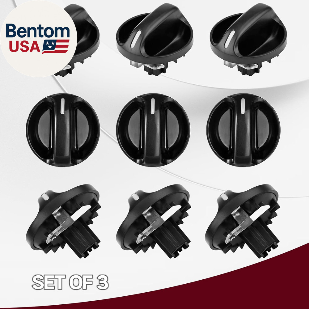 3Pcs Tundra AC Knobs Replacement Compatible with 2000 2001 2002 2003 2004 2005 2