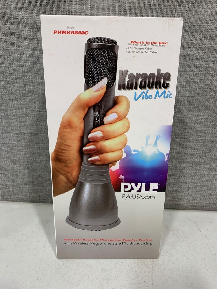 Pyle PKRK68MC Wireless Handheld Bluetooth Karaoke Microphone Player