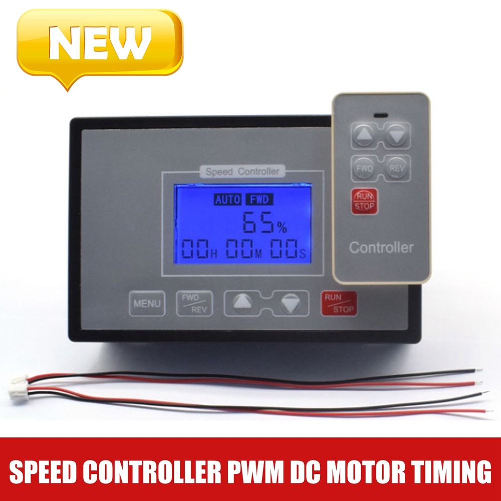 Speed Controller 60A PWM DC Motor Timing Reversible Remote Control LCD-Displayy