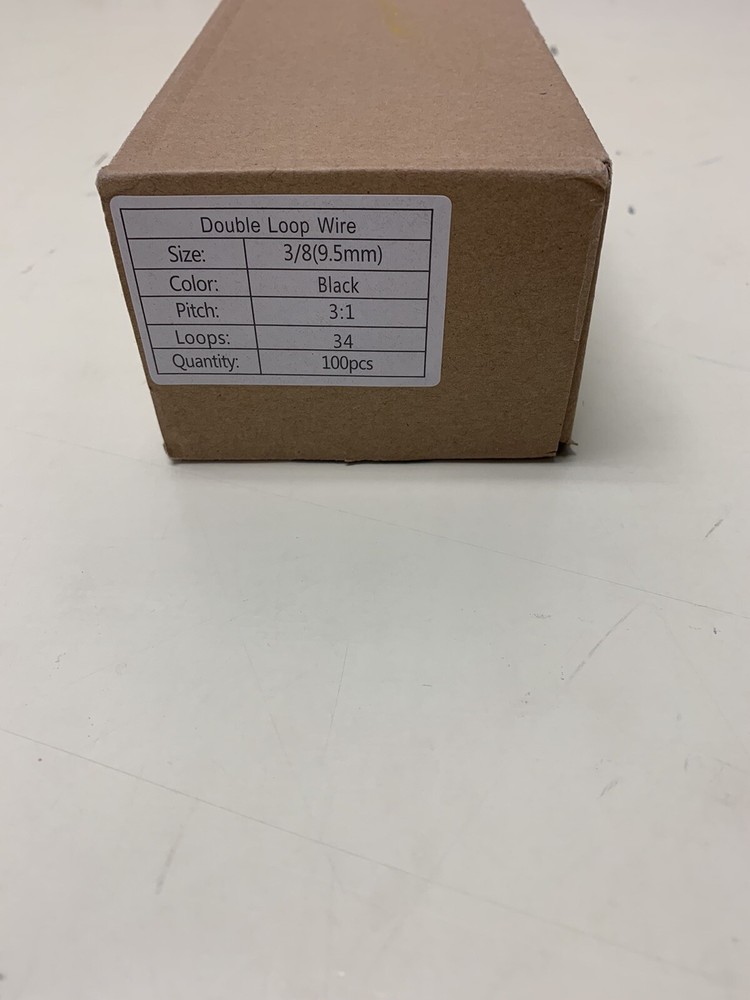 Double Loop Wire Book Binding 3/8 100