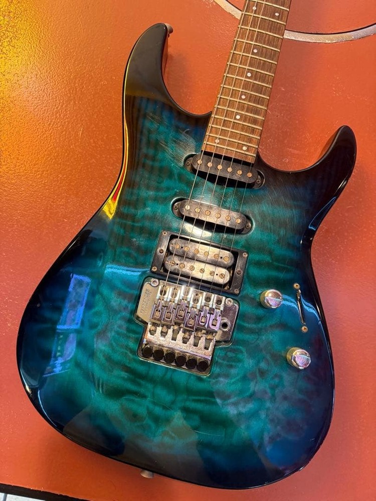 Fernandes Electric Guitar Gradient Blue