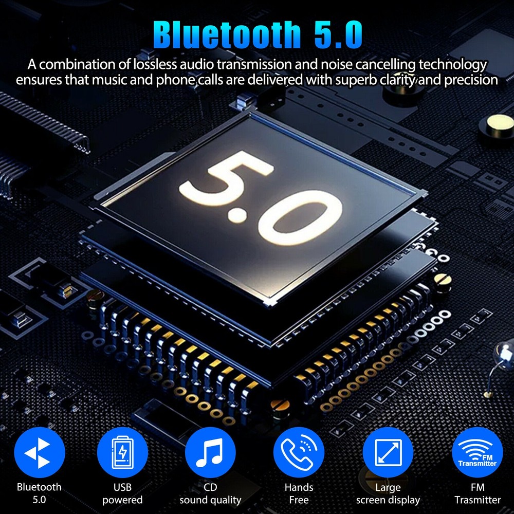 Plug&Play USB Bluetooth Wireless Car FM Transmitter Aux Stereo Audio Receiver E