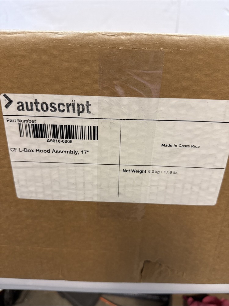 Autoscript 17" Hood Assembly Frame A9010-0005 Open Box