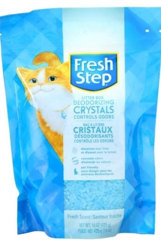 Fresh Step Litter Box Deodorizing Crystals, 3-Pack, 15oz Each