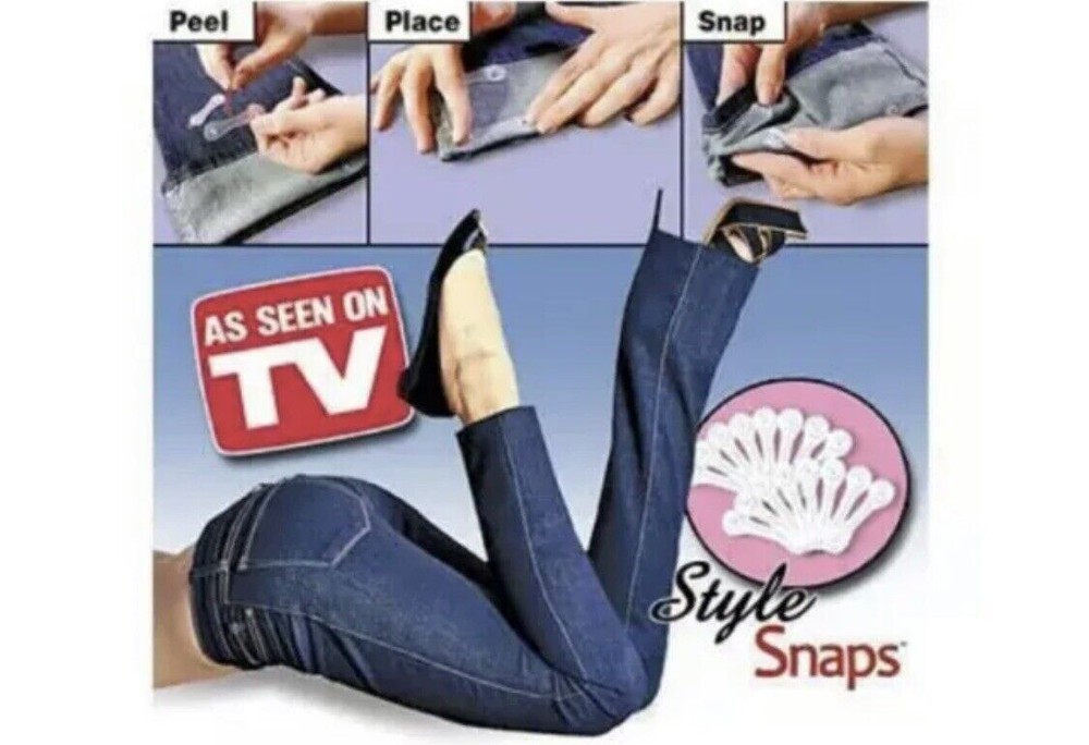Style Snaps, As Seen On TV - Snap & Hem Solution, Adhesive Hem Snaps,