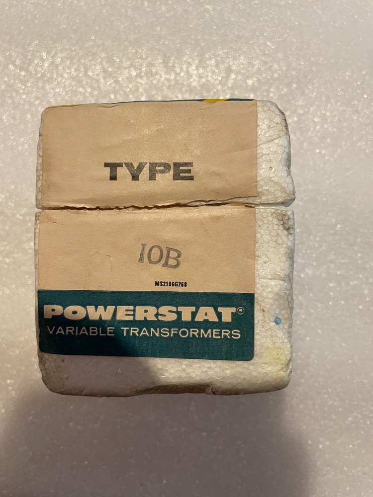 SUPERIOR ELECTRIC VARIABLE TRANSFORMER 10B – USED AND UNTESTED