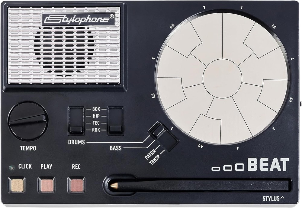 Drum Machine Compact Stylus 4 Drum Kits 4 Bass Sounds Rhythm Loop Maker
