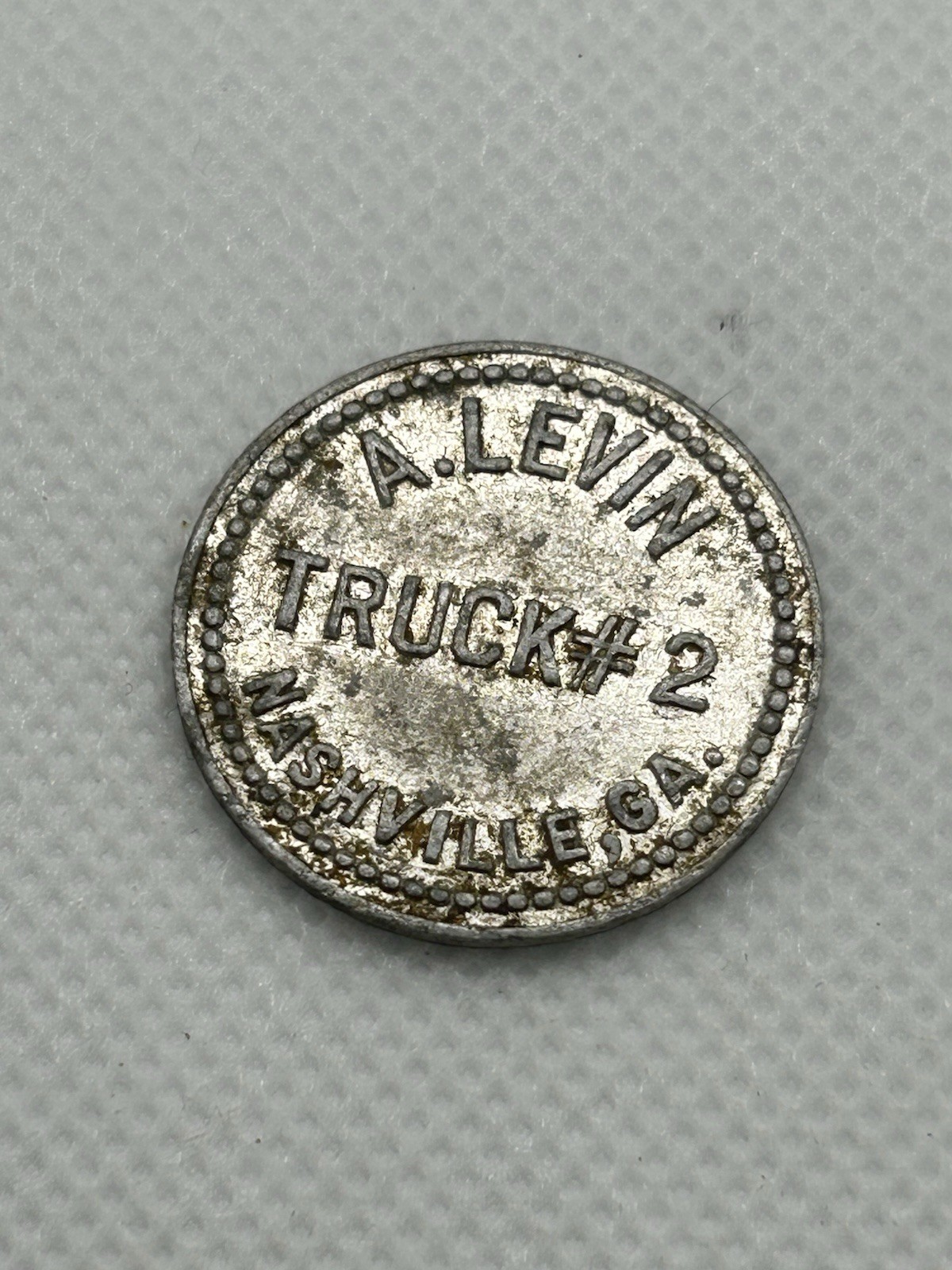 Rare Unlisted Token A Levin Truck # 2 Nashville GA Georgia Good For 10 In Trade