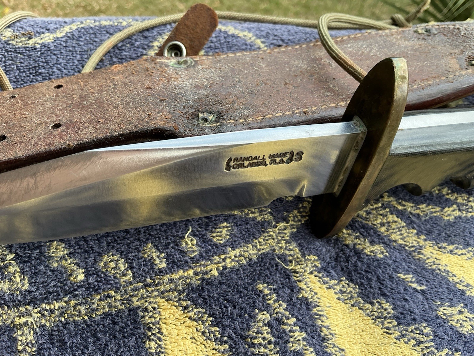 Randall Made Knife Model 15 Airman Micarta Handle Fixed Blade