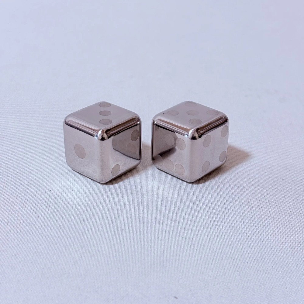 Dice Shaped Stainless Steel Ice Cube