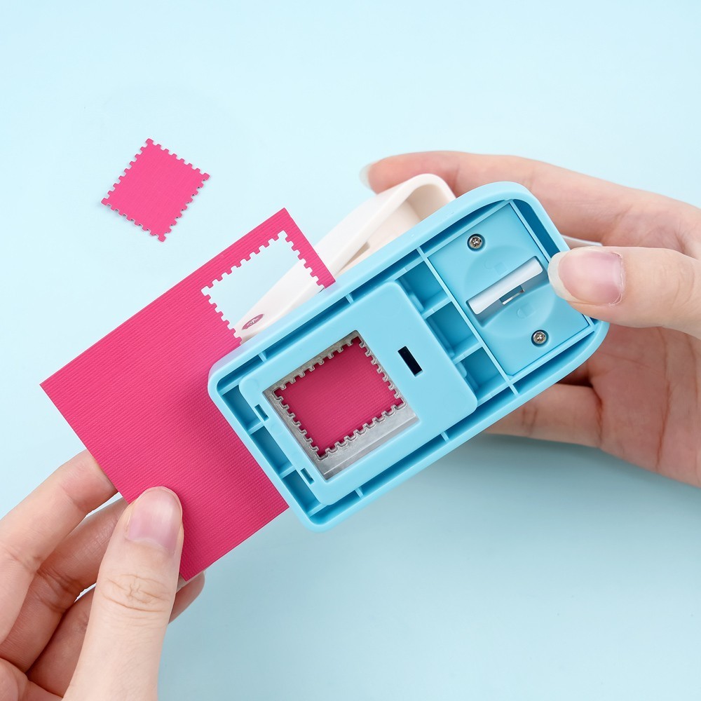 1X0.8inch Rectangular Postage Stamp Punch for Paper Crafting Scrapbooking DIY