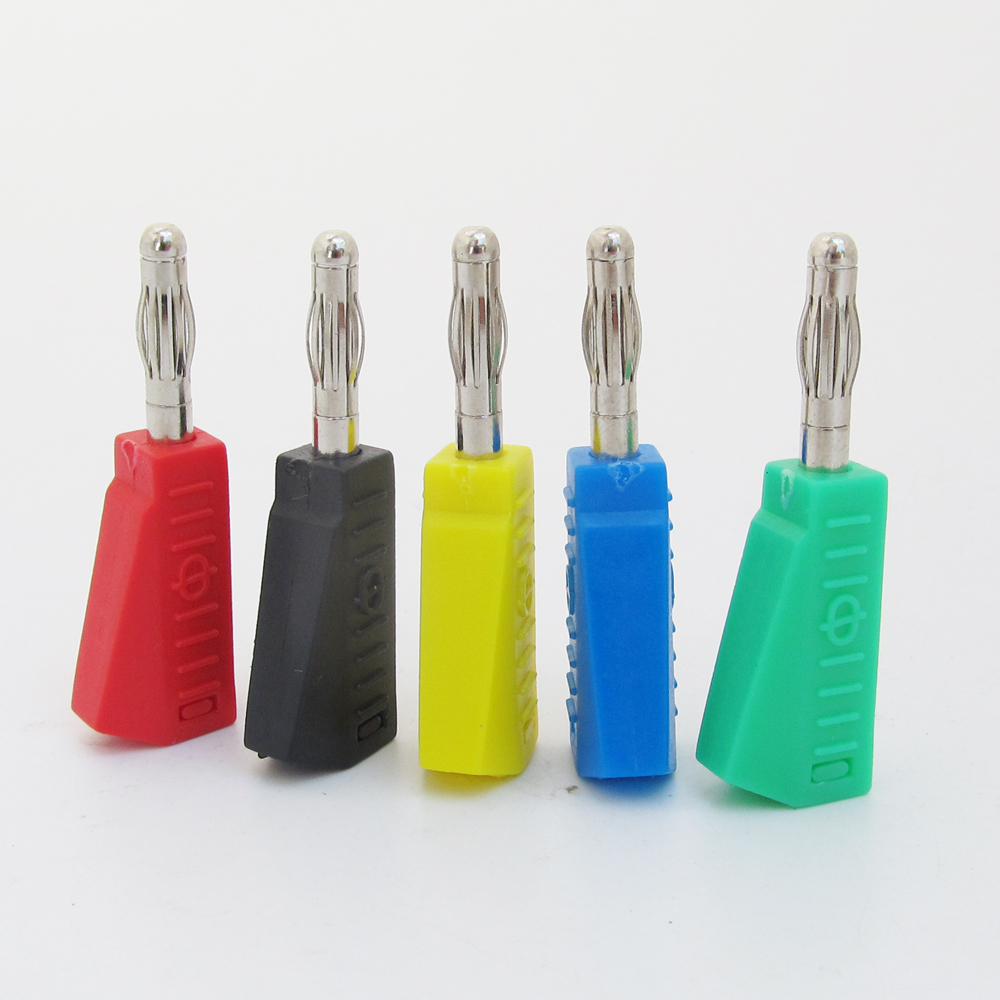 5sets 5Colors Stackable Brass 4mm Banana Plug Lantern Speaker Cable Connector