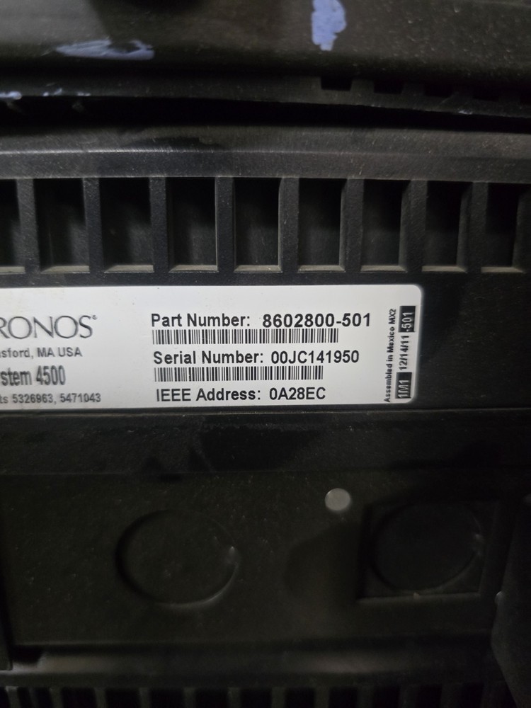 KRONOS System 4500 Time Clock Card Reader Terminal, 8602800-501