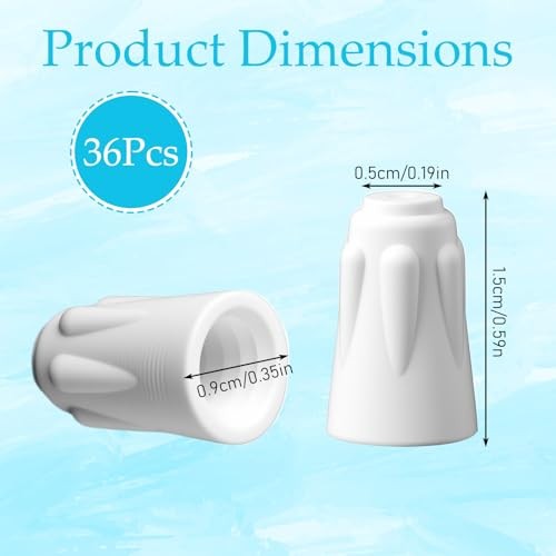 cobee 36 Pcs Ceramic Wire Connector, High Temp Wire Connectors White Ceramic
