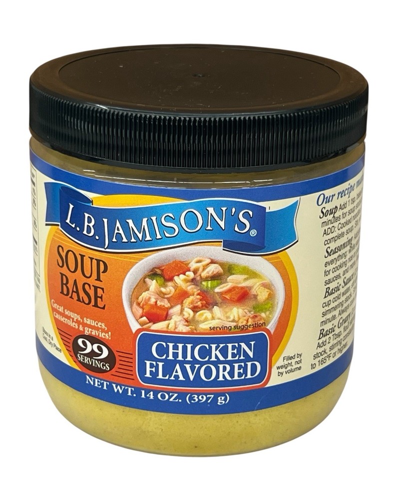 LB Jamison's Chicken Flavor Soup Base 14 oz