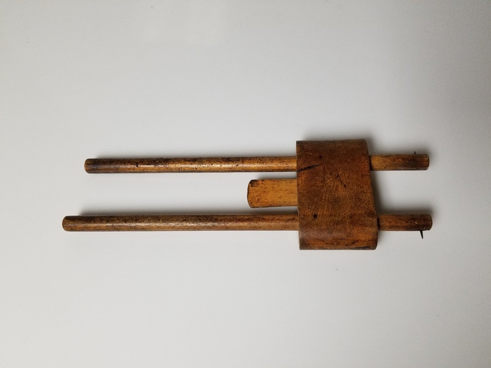 Antique Wood Scribe Ruler Gauge Primative