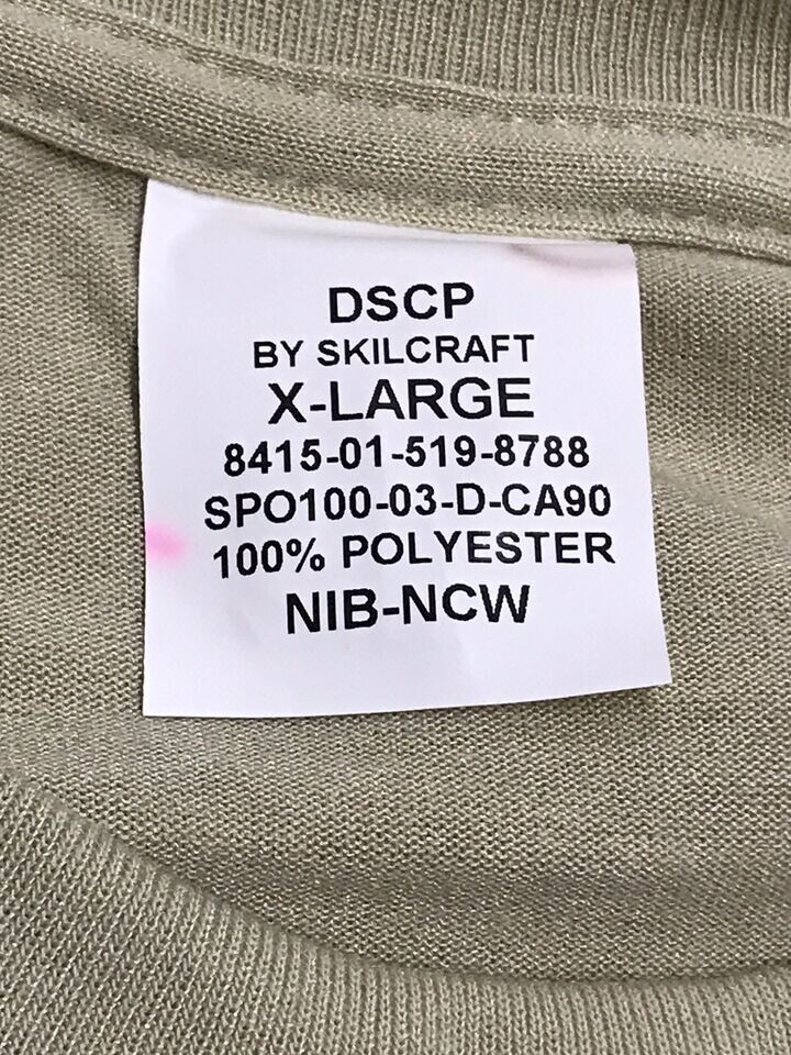 Moisture Wicking Polyester T Shirt (3 Pack) Sand - X Large Reg NEW USGI