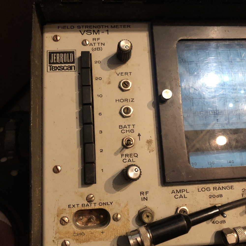 Jerrold Texscan Field Strength Meter (Spectrum Analyzer) Model VSM-1