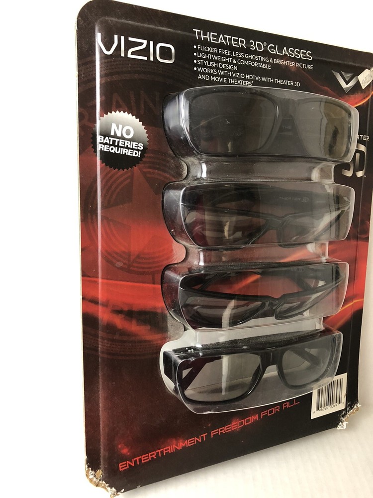 Vizio Theater 3D Glasses 4-pack