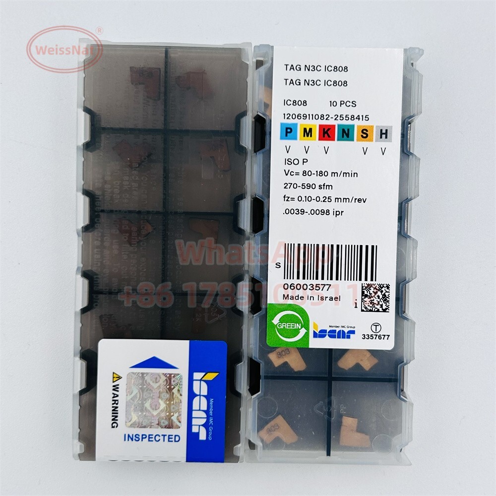 ISCAR TAG N3C IC808 CARBIDE INSERTS 10PCS Grooving Insert NEW
