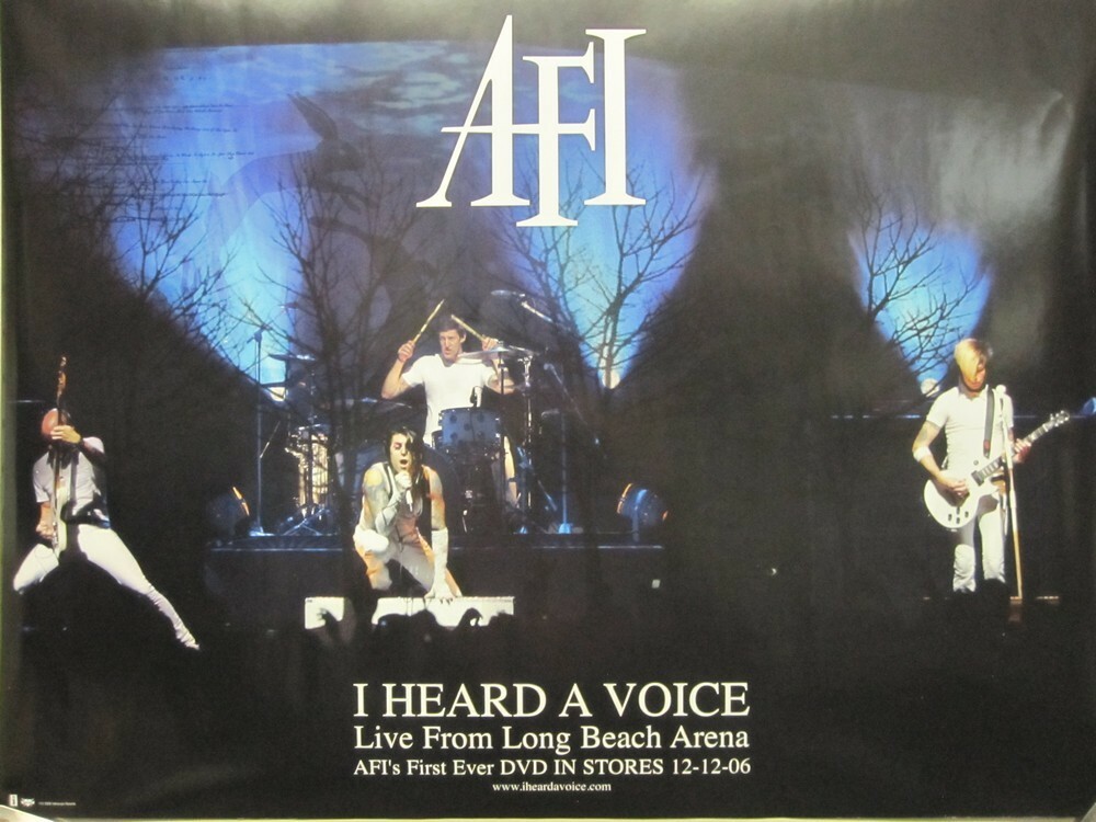 AFI 2006 Dec Under/Heard Voice 2 Side promotional poster Flawless New Old Stock