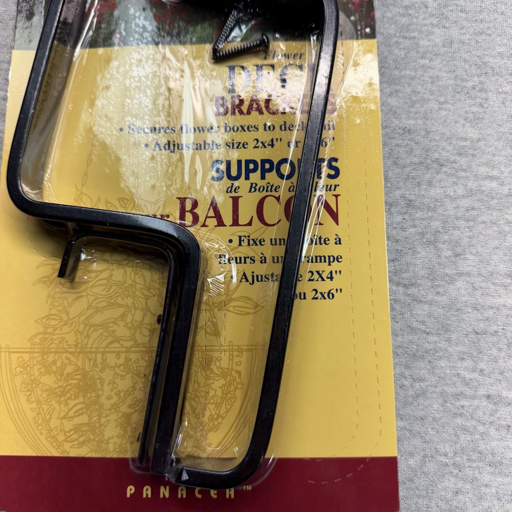 Panacea Black Deck Rail Brackets Adj 2x4 or 2x6