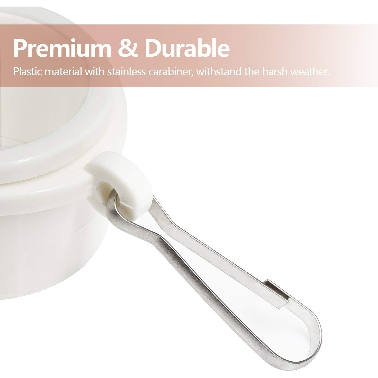 Anley 2Pcs Flag Pole Mounting Ring Clip - Rotating Flapole Mounting Rings 1 inch