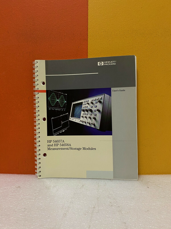 HP 54657-97004 54657A and 54658A Measurement/Storage Modules User's Guide